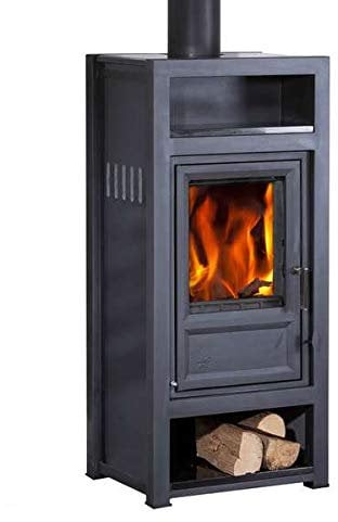 Kaminofen Globe-fire Luna II H raumluftunabhängig Naturstein schw. 6kW