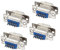 sourcing map DB15 15 Pines 3 Filas Macho a Hembra Conector Adaptador de Cable VGA 4 Juegos