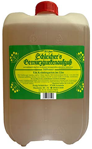 Schleicher's Gewürzgurkenaufguss 10 kg Kanister Gurkenwasser