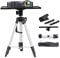 UNHO Trépied Vidéorojecteur en Aluminium, Support Projecteur Hauteur Réglable 53-138cm Table pour Videoprojecteur avec Plateau et Sac de Transport Idéal pour Studio Scène Réunion - Argenté