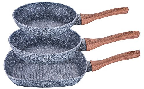 Set 3 padelle in pietra Berlinger Haus BH-1215