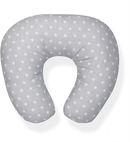 Cojin de lactancia modelo Estrellas.Color Gris. Interbaby