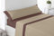 REGALITOS TV Juego Sábanas Lisas - Bicolor - Verano (150_x_200_cm, Beige - Marrón)