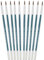Tristar Série 202 Lot de 10 Pinceaux écoliers poils de poney naturels n°8 Vert