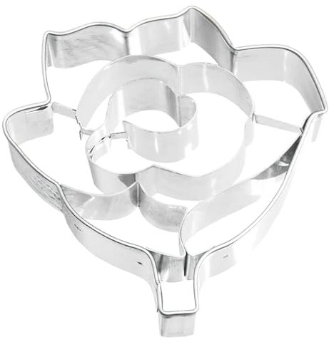 Birkmann 190382 Ausstechform Rose, mit Innenprägung, 6 cm