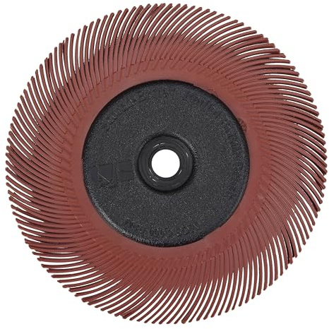 Scotch-Brite Radial Bristle Brush BB-ZB mit Kunststoff-Flansch, rot, P220 | 193,5 mm x 25,4 mm, Typ C, 1 Stück
