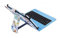 Silver HT - Funda Universal con Teclado Type C/USB C Pixel Gamer para Tablet de 9 a 10.4 Pulgadas. Compatible con iPad, Samsung, BQ, Huawei, etc.