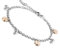 OIDEA Damen Armband Herz Edelstahl: Armkette Fußkette Liebe Glöckchen Armreif Fußkettchen Handgelenk Armschmuck Geschenk für Frauen Mädchen Geburtstag Frauentag Muttertag Rosegold