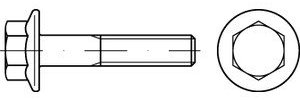 DIN 6921 Sechskant-Flanschschraube M10x16 Stahl 10.9 blank 200 Stk