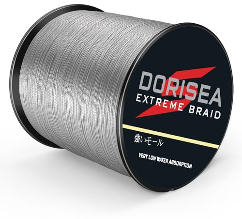 Dorisea Extreme Braid geflochtene Angelschnur, 100 % PE, 100 m, 2,7–250 kg getestet, abriebfest, unglaubliche Superline, kein Dehnen, kleiner Durchmesser