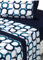 SABANALIA - Juego de sábanas Estampadas Aros | 3 Piezas | Funda de Almohada, Bajera Ajustable y sábana encimera | Cama 150 | Color Azul | (Disponible en Varios tamaños y Colores)