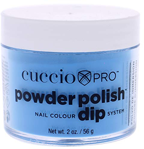 Cuccio - Pro Powder Polish Nail Colour Dip System - Neon Blue - for Women - Nail Powder - 2 oz