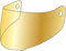 HJC HJ-31 verspiegeltes Visier (Iridium Gold,One Size)
