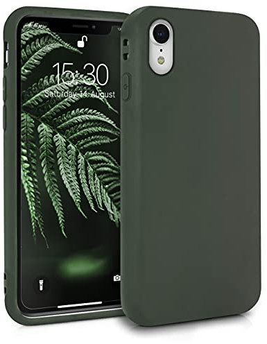 MyGadget Cover per iPhone XR - Custodia Protettiva in Silicone Ultra Morbido – Case TPU Ultra Flessibile - Protezione Antiurto & Antigraffio - Verde Oliva