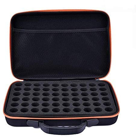 Stronrive Ätherische Öle Aufbewahrung Tasche, 60 Flaschen Langlebig wasserdichte Harte Schale Ätherisches Öl Flasche Aufbewahrungstasche/Box, 10ml, 15ML Flaschen - Hartschalen-Aufbewahrungsbox