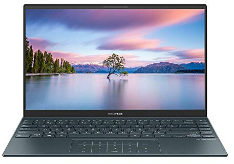 ASUS ZenBook 14 UM425IA Full HD Ordinateur portable Ultrabook 14 (AMD Ryzen 7 4700U, 8 Go de RAM, 512 Go SSD, Windows 10 Professional) avec pavé numérique LED, gris