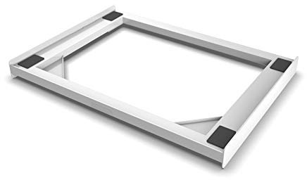 Meliconi Base Torre Slim Kit di Sovrapposizione in tecnopolimero per lavatrice e asciugatrice SLIM, Bianco