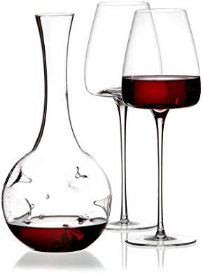 Set decantador de vino con 2 copas Eddy-mini Vision
