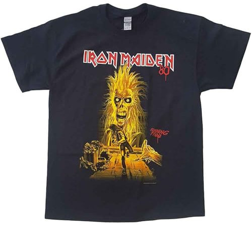 Iron Maiden Men's Debut Album 40th Anniversary T-shirt Black