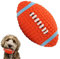 LYINBO Gummiball für Hunde, quietschendes Hundespielzeug, Rugby-Ball, quietschender Latex-Gummi, Hundespielzeug-Bälle, bissfest, Zahn-Trainingsspielzeug für Hunde – 14 x 8 cm