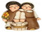 Thun Krippe 'KK Kinder Paar mit Milch' 2021-5,8 x 4 x 6,2 cm