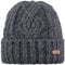 Barts Damen Farrah Beanie-Mütze, anthrazit, Einheitsgröße