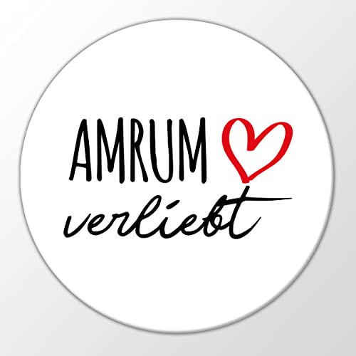 Huuraa Magnet Amrum verliebt Geschenk 59mm Flaschenöffner Amrum Geschenkidee