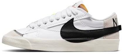 Nike Damen Blazer Low '77 Jumbo Sneaker, White/Black/White/Sail, 36 EU