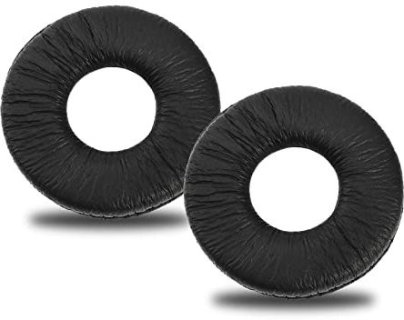 YINETTECH 1 Pair Earpads Replacement Black Ear Pad in Leather Foam Ear Cushions Soft Headphones Pads Compatible with Sony MDR ZX100 ZX300 V150 V250 V300 V200 Earphones
