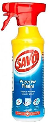 Savo 500ml Mildew Remover and Mould Killer Trigger Spray - Removes Mouldy Stains From Walls, Tiles, Silicone Seals, Window Seals - Deep Penetration Anti-Mould Protection