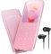 AGPTEK Pink MP3 Player, Bluetooth 5.3, 32GB Built-in Memory, with Speaker, FM Radio, Voice Recorder