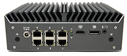 Protectli Vault Pro VP4670-6 Port, Firewall Micro Appliance/Mini PC - Intel i7, 2.5G Ports, DDR4 RAM, M.2 NVMe or SATA SSD Storage, AES-NI, 8GB RAM, 120GB SSD
