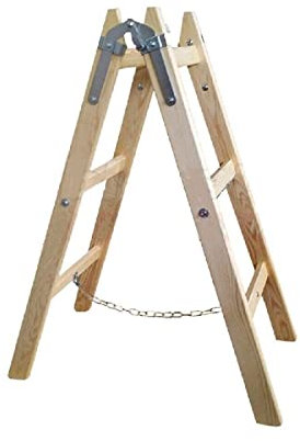 Malerleiter Holz Doppelstufenleiter Stehleiter Holzleiter Leiter 3 Sprossen 2x3