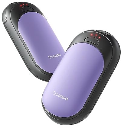 OCOOPA UT3 Lite Magnetic Hand Warmers Rechargeable 2 pack, Electric Handwarmers Ultra Thin Light Portable for Pocket Gloves,3 Levels Heat, Up to 8 hrs, UL Certified,Idea Tech Gifts for Men, Women