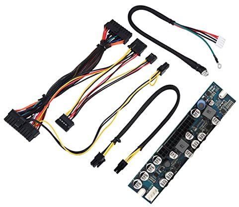 Mrisata Mini Alimentation Itx Portable 16 × 8 × 4 Pc PSU DC 12 V Entrée 300 w Module d'alimentation D'ordinateur avec Câble Aux 24 Broches