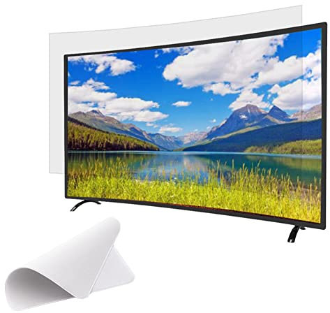 HD Screen Protector, Anti-blue Light, Anti-glare, Relieve Eye Fatigue, Suitable for 39-75-inch Flat and Curved Screens (60 Inches 1327x749mm)