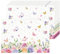 Tarklanda Schmetterling Blume Papier Platzsets 50 Stück Einweg Platzsets aus Papier Schmetterling Rosen Papier Tischsets 28x40 cm Papiertischsets Frühlings Dekorative für Esstisch, Hochzeit, Party