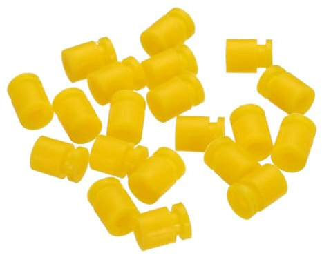 QUARKZMAN RC Palline in Gomma Anti Vibrazione per Flight Controller Gimbal RC F4 F7, Ammortizzatori M3x8mm, Ammortizzatori a Sfera per Modelli RC Accessori Droni Fai-Da-Te (Giallo) 36pz