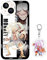 XYCJBHD Luffy Gear 5 Anime Phone Case Compatible for iPhone 14, Cool Cartoon Clear Soft TPU Case with Cute Keychain for Women Girls Men Boys Teen Kids (LUF,14)
