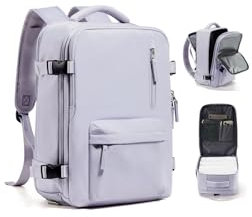 Handgepäck Rucksack 40x30x20 für Ryanair Reiserucksack Wasserdichter Unter Dem Sitz Handgepäck Rucksack Flugzeuge Reisetasche Weekendertasche Wanderrucksack Lässiger Tagesrucksack,C3-Lila Taro