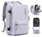 Handgepäck Rucksack 40x20x25 für Ryanair Reiserucksack Wasserdichter Unter Dem Sitz Handgepäck Rucksack Flugzeuge Reisetasche Weekendertasche Wanderrucksack Lässiger Tagesrucksack,G3-Lila Taro