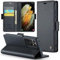 Phernykas Cover per Samsung S21 Ultra Custodia Portafoglio [Blocco RFID] Premium Pelle PU [Magnetica] Wallet Libro con Porta Carte Slot Supporto Flip Case per Samsung S21 Ultra, Nero