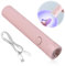 LED UV Nail Lamps for Gel Nails, Handheld Nail Dryer, Rechargeable Strip Type UV Light for Gel Polishes, Automatic Smart Sensor, Quick Drying, Portable Nail Light for Fingernails and Toenails, Pink