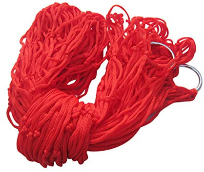 HONMEET Strand Nylon Hammock Portable Camping Leisure Sleeping Swing Hammock Outdoor Leisure Bed Hanging Nap Bed for Camping Hunting