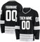 Hockey-Trikot, personalisierbar, mit Ihrem Namen, Team/Nummer, Hockey-Trikot mit Namen, geeignet für Geschenke für Kinder und Erwachsene, Stil 3 KAN0827A, weiß, One size