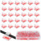 110Pz Clip Cavo Autoadesivo, Cavo Gestione Organizer, Fermacavi Supporto Gestione Cavi, Organizer a Clip per Organizzatore di Cavo, Cavi TV, PC, Scrivania, Casa, Ufficio, trasparente