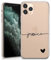 TULLUN Personalisierte Handyhülle für iPhone 16 Pro - Klare Soft Gel Benutzerdefinierte Farbe Name & Herz Design Unten Name Buchstabe Initialen Stil - Schwarzer Name & Herz