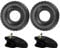 CROWNSHOP 2Pcs 4.10/3.50-4 tyre and tube Wheelbarrows Inner Tube for Wheelbarrows Bent Valve fits Sack Barrow Wheelbarrow Tire Replacement Inner Tubes (2)