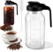 Weskjer Cold Brew Coffee Maker Jar w/Flip Cap Lid,64oz Iced Coffee Maker,Cold Brew Tea Bottle for Lemonade with Handle, Ice Tea, Homemade Fruit Drinks Container