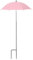 LOVIVER Parapluie Jardin Structure en Alliage Léger, Parapluie de Protection Solaire pour Plantes en Pot, Couvre-Ombre des Plantes pour Jardin et Terrasse, Rose